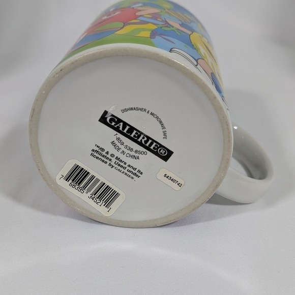Mars M&M Candy Easter Coffee Mug by Galerie Green Red Yellow Blue - Picture 5 of 7